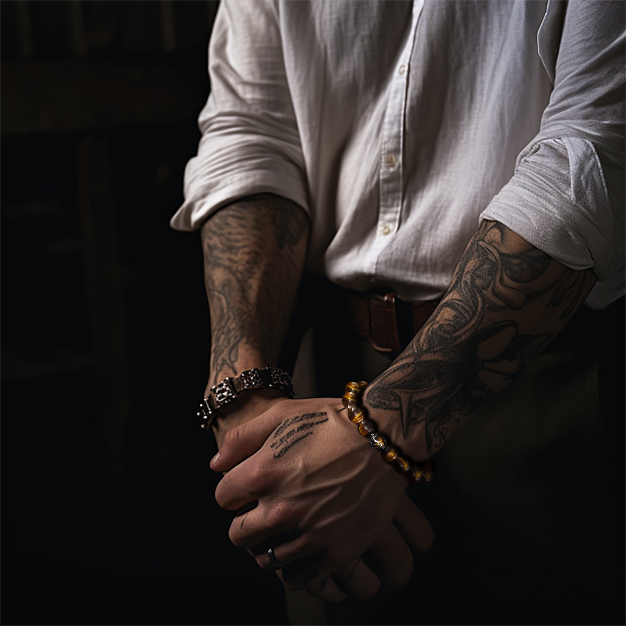 Tiger Eye Wave Bracelet