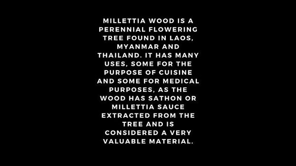 Millettia wood beaded bracelet