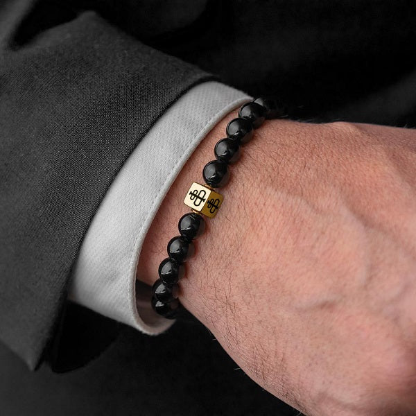 Onyx Bead Bracelet
